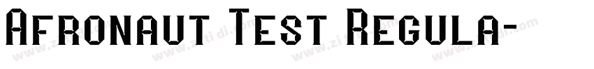 Afronaut Test Regula字体转换